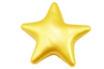 Bath Bead - Frosted Gold Star shape