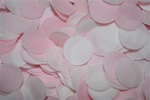 Bath Confetti-Circle Baby Powder Pink