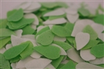 Bath Confetti - Leaves - Green and White in Spearmint scent